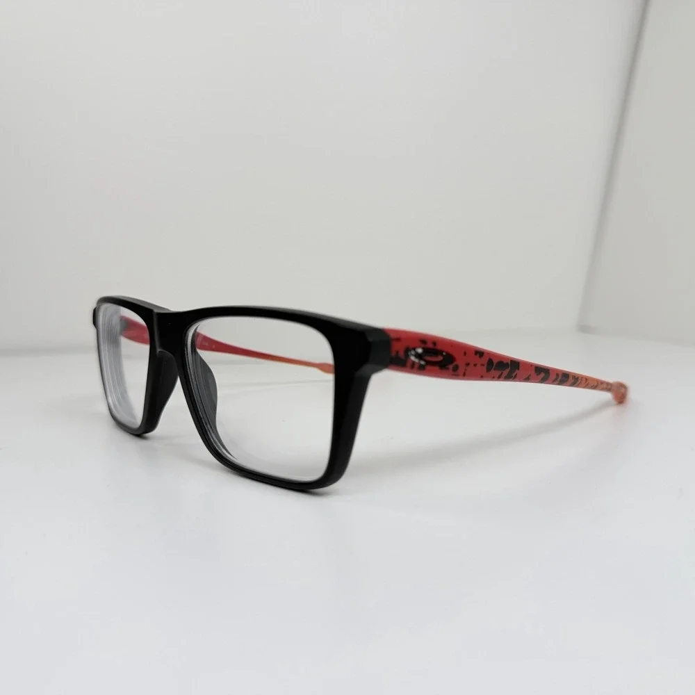 Oakley Bunt OY8026-0550 Youth Eyeglasses Frames Matte Black Red Orange 50-16-129
